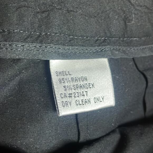 Talbots lightweight rayon/spandex black Capri pants women's 8P - Picture 9 of 12